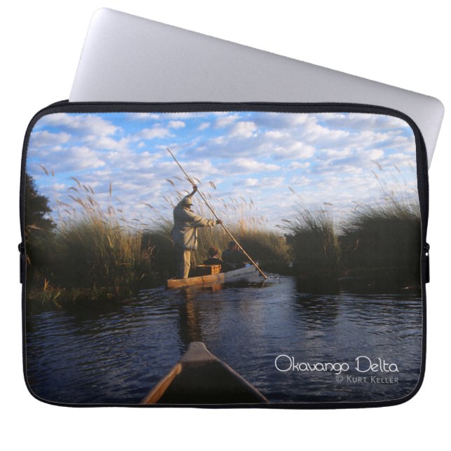 Okavango Delta Laptop Sleeve (Voorkant)