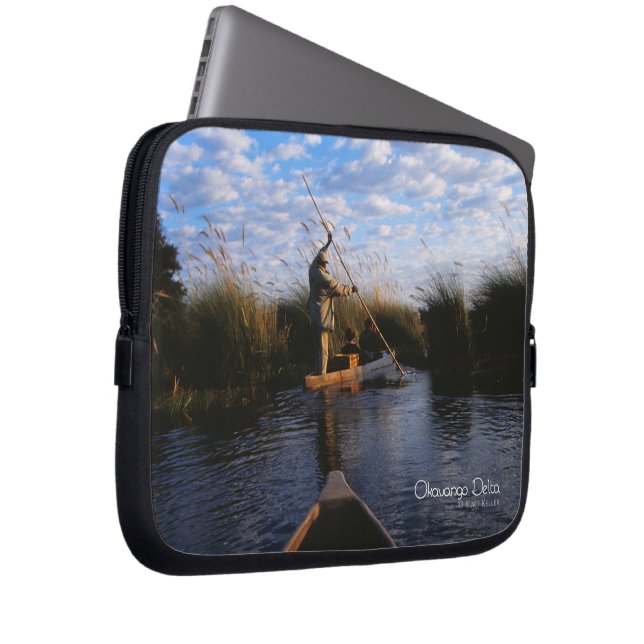 Okavango Delta Laptop Sleeve (Voorkant Rechts)
