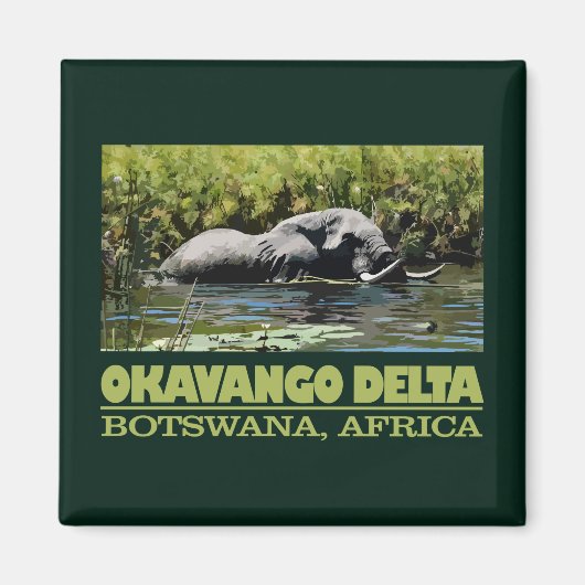 Okavango Delta Magneet (Voorkant)