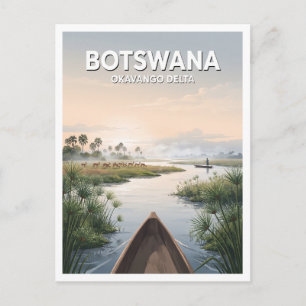 Okavango Delta Maun Botswana Reis Cadeau Briefkaart