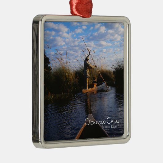 Okavango Delta Metalen Ornament (Rechts)