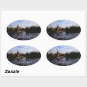 Okavango Delta Ovale Sticker (Vel)