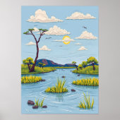Okavango Delta Poster (Voorkant)