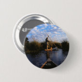 Okavango Delta Ronde Button 5,7 Cm (Voorkant /achterkant)