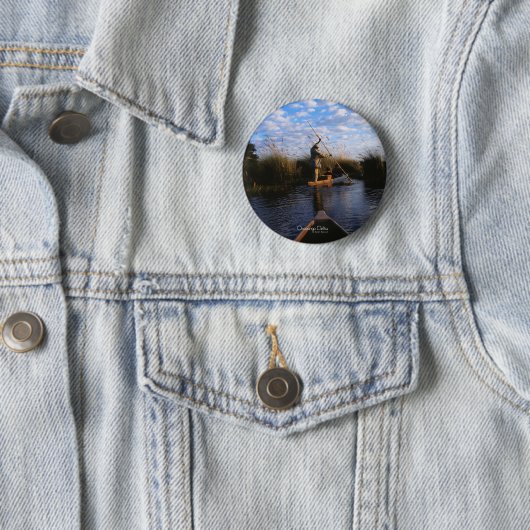 Okavango Delta Ronde Button 5,7 Cm (In situ)