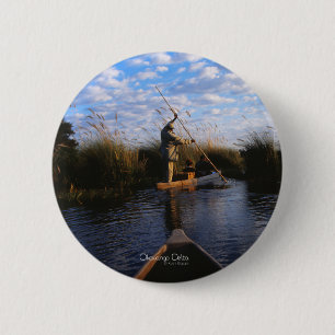 Okavango Delta Ronde Button 5,7 Cm