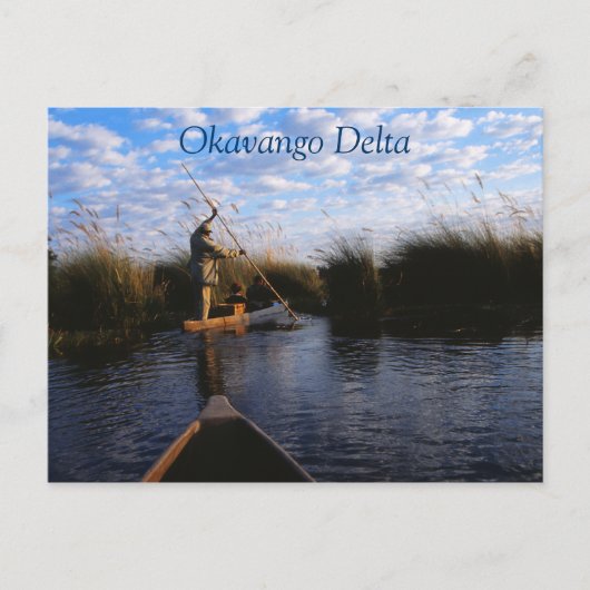 Okavango Delta Travel Briefkaart (Voorkant)