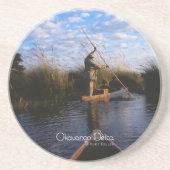 Okavango Delta Zandsteen Onderzetter (Voorkant)