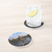 Okavango Delta Zandsteen Onderzetter (Zijkant)