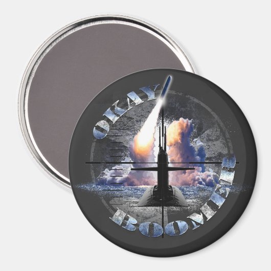 OKAY BOOMER US Navy Nuclear Sub Force Magneet (Voorkant / Achterkant)