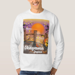 Okayama Japanse bloesem poster. T-shirt