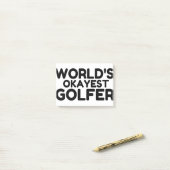 OKAYEST GOLFER POST-IT® NOTES (Op bureau)