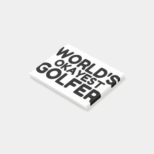 OKAYEST GOLFER POST-IT® NOTES (Schuin)