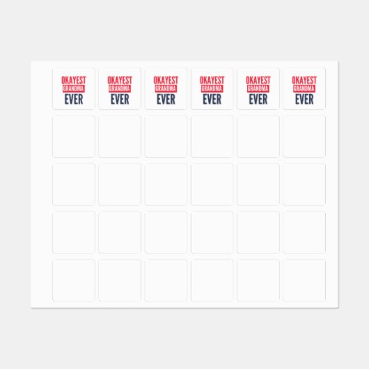 OKAYEST GRANDMA EVER LABELS (Vel)