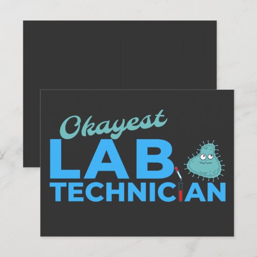 OKAYEST LAB TECHNICIAN - MEDISCHE LAB TECH BRIEFKAART (Voorkant / Achterkant)