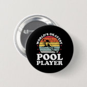 Okayest Pool Player Grappige Biljart Lover Pa Fath Ronde Button 5,7 Cm (Voorkant /achterkant)