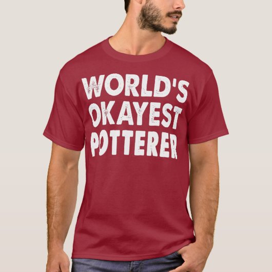 Okayest Potterer Tshirt Gift T-shirt Funny Fun (Voorkant)