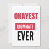 OKAYEST ROOMMATE OOOIT FEESTDAGENKAART (Voorkant)