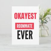 OKAYEST ROOMMATE OOOIT FEESTDAGENKAART (Staand voorkant)