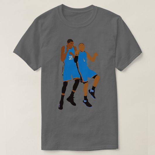 OKC Thunder duo Durant Westbrook T-shirt (Design voorkant)