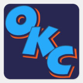 OKC VIERKANTE STICKER (Voorkant)