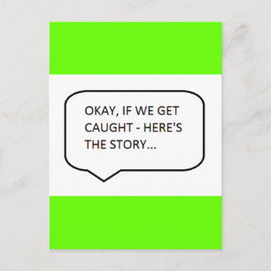 OKÉ, ALS WE KOMEN, IS HIER HET VERHAAL HUMO. BRIEFKAART