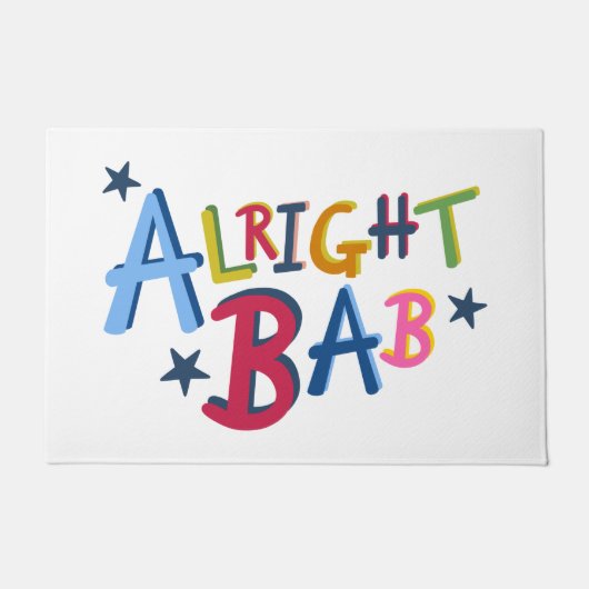 Oké Bab Black Country Words Deurmat (Voorkant)