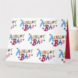 Oké Bab Black Country Words Greetings Kaart