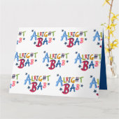 Oké Bab Black Country Words Greetings Kaart (Gele Bloem)