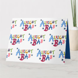 Oké Bab Black Country Words Greetings Kaart