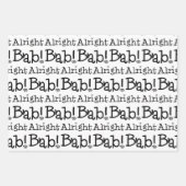 Oké Bab. Laten we terugpakken! Set vn 3 Inpakpapier Vel (Voorkant)