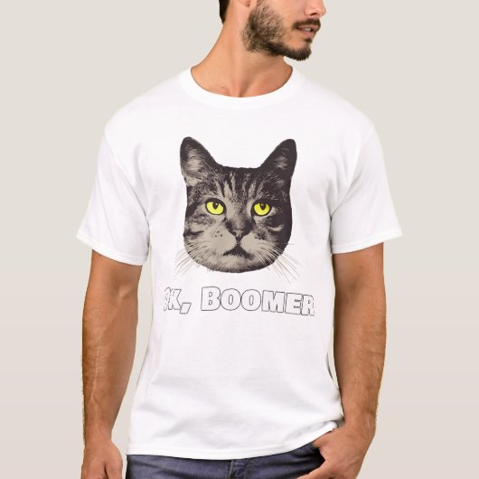 Oké Boomer Cat Shirt Millennial Cat Gift Oka (Voorkant)