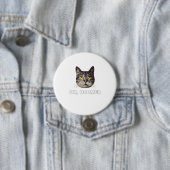 Oké Boomer Cat Shirt Millennial Cat Gift Oka Ronde Button 7,6 Cm (In situ)