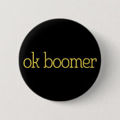 Oké Boomer. Ronde Button 5,7 Cm (Voorkant)
