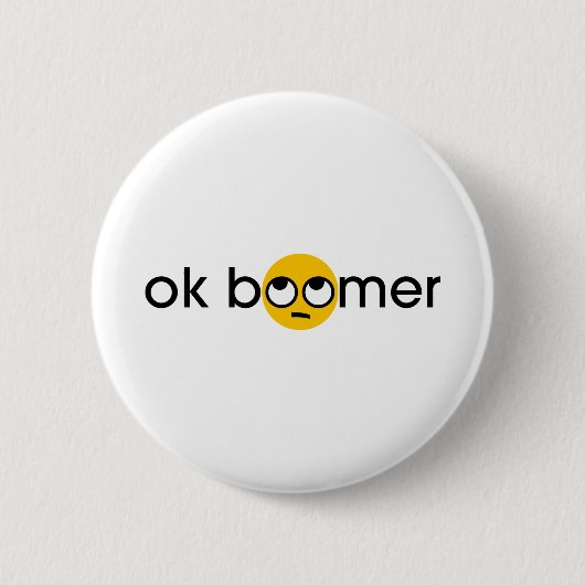 oké boomer ronde button 5,7 cm (Voorkant)