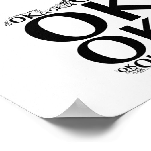 Oké, duimen omhoog - poster (Hoek)