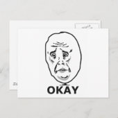 Oké Guy Meme Briefkaart (Voorkant / Achterkant)