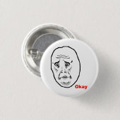 Oké Guy Rage Face Meme Ronde Button 3,2 Cm (Voorkant /achterkant)