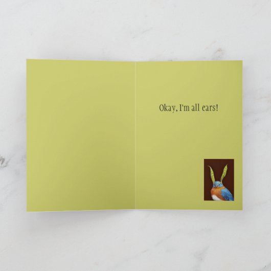 Oké, ik ben alle oren kaart (Binnen)