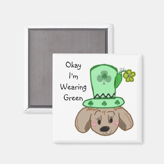 Oké, ik ben groen. magneet (Voorkant / Achterkant)