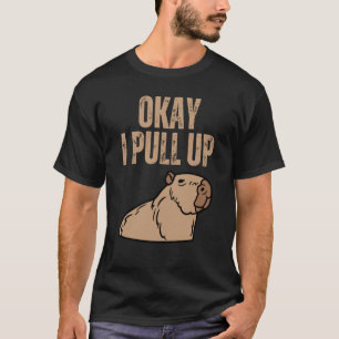 Oké, ik trek Capybara Capibara Animal Respect Pet T-shirt