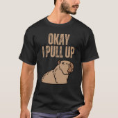 Oké, ik trek Capybara Capibara Animal Respect Pet  T-shirt (Voorkant)