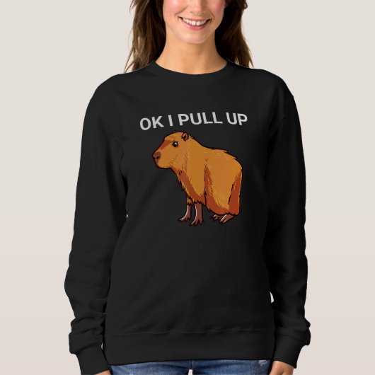 Oké, ik trek Capybara Dank Meme Trui (Voorkant)