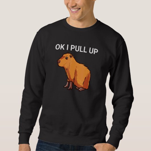 Oké, ik trek Capybara Dank Meme Trui (Voorkant)