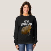 Oké, ik trek Capybara Funny Capybara Lover me op Trui (Voorkant volledig)