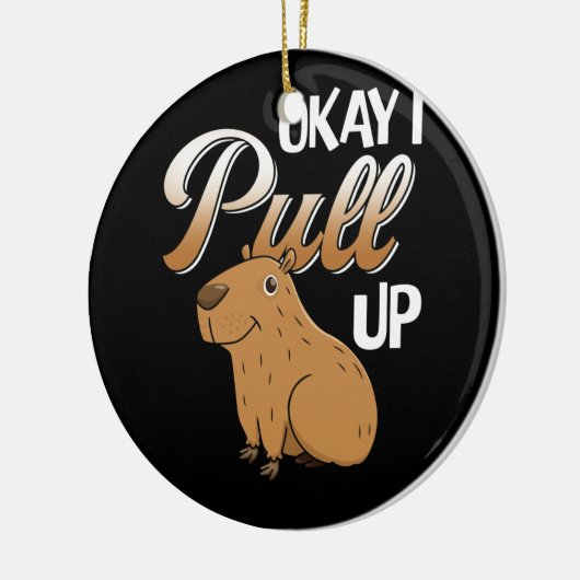 Oké, ik trek Capybara Hydrochoerus hydrochaeris om Keramisch Ornament (Links)