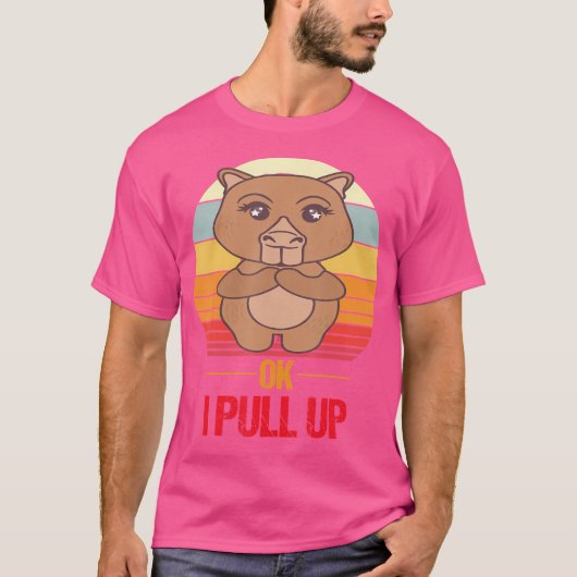 Oké, ik trek Capybara omhoog T-shirt (Voorkant)