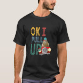 Oké, ik trek Capybara Party omhoog T-shirt (Voorkant)
