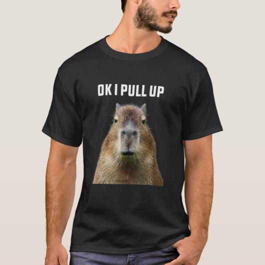 Oké, ik trek het Capybara Cute Animal Cute Pet omh T-shirt (Voorkant)