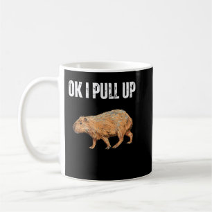 Oké, ik trek het Capybara Shirt Funny Capybara Mem Koffiemok